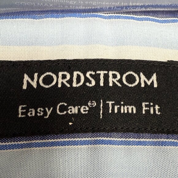 NWT Men's NORDSTROM Tech-Smart Trim Fit Easy Care Dress Shirt | 16.5 X 36-37 - Picture 6 of 9